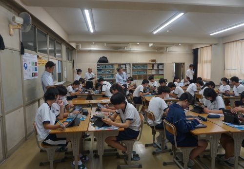 10.7いい姿がたくさん市教委訪問