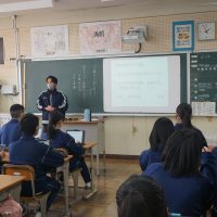 1.29先輩からの手紙（２年生進路学習）