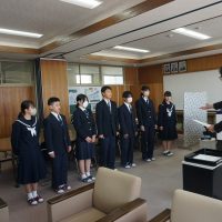 3.17令和８年度前期生徒会認証式