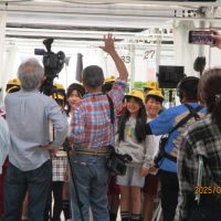 岐阜放送の取材