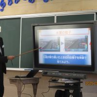 防災についての授業