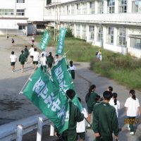 西可児中学校あいさつ活動