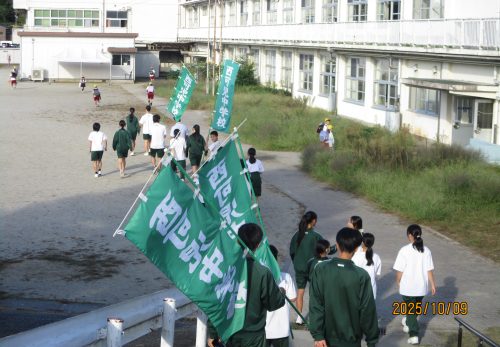 西可児中学校あいさつ活動