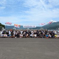 海を満喫しています。（阿納研修⑥）