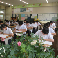 今日は実力テスト