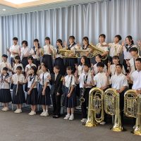 吹奏楽部頑張りました。
