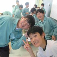 合唱祭後の学校