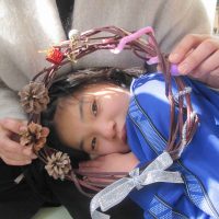 リースをつくりました