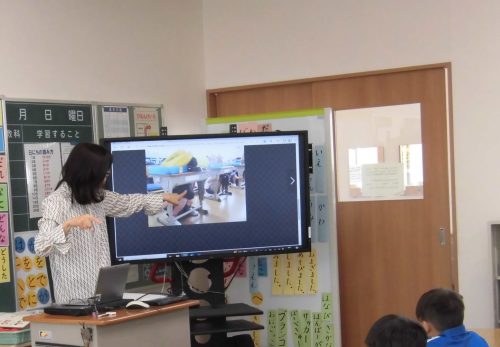 国際教室での支援