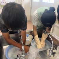 洗濯実習をしました！