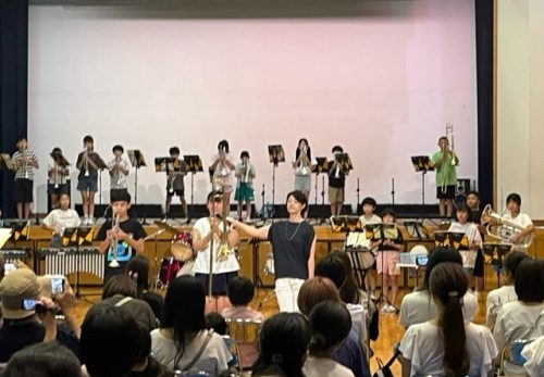 楽しかった！兼山夏祭りでの金管バンド演奏