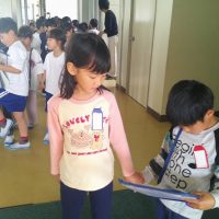 ２年生　１年生に学校案内