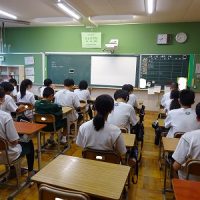 夏休み明け　全校集会・学活