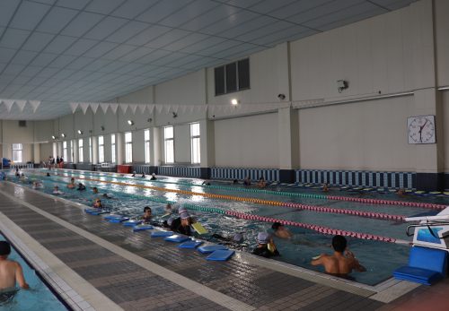 ２回目の水泳学習（１年生）