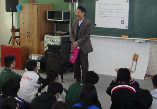 １月２１日（水）　　可児市長さん来校